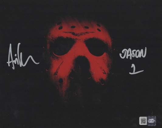 Ari Lehman signed 8x10 Friday the 13th Jason Voorhees Photo 1F
