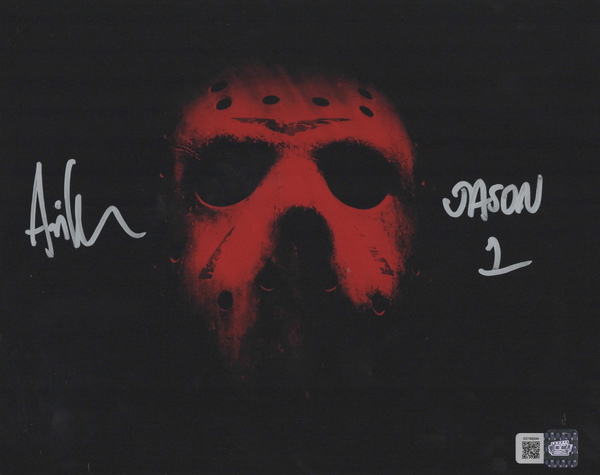 Ari Lehman signed 8x10 Friday the 13th Jason Voorhees Photo 1F