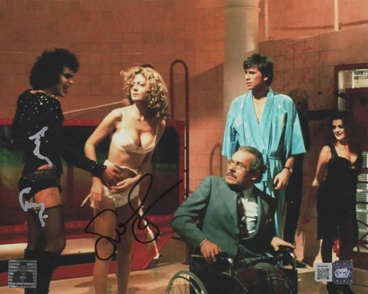 Tim Curry & Susan Sarandon autographed 8x10 Rocky Horror Photo OCCM authenticated with Tim Curry Holo