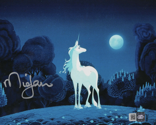 Mia Farrow signed 8x10 The Last Unicorn Photo 1E