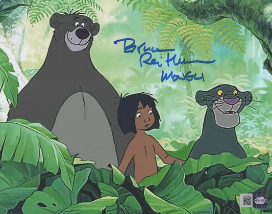 Bruce Reitherman signed 8x10 Mowgli The Jungle Book photo