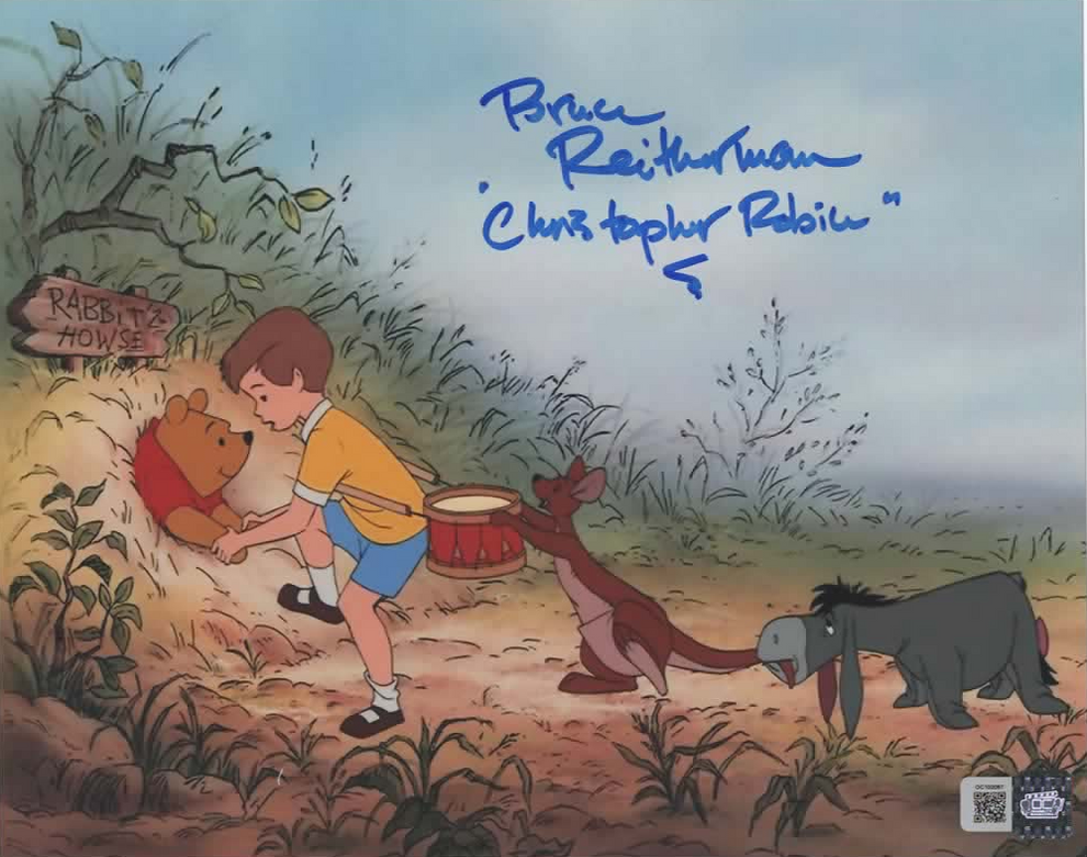 Bruce Reitherman signed The Many Adventures of Winnie the Pooh 8x10 Ph ...