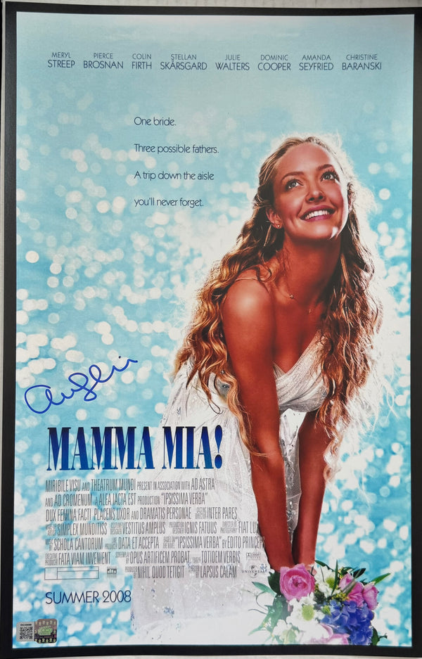 Amanda Seyfried signed 11x17 Mama Mia movie poster photo