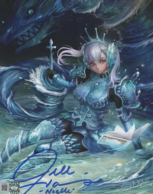 Jill Harris signed 8x10 Black Clover Noelle photo A