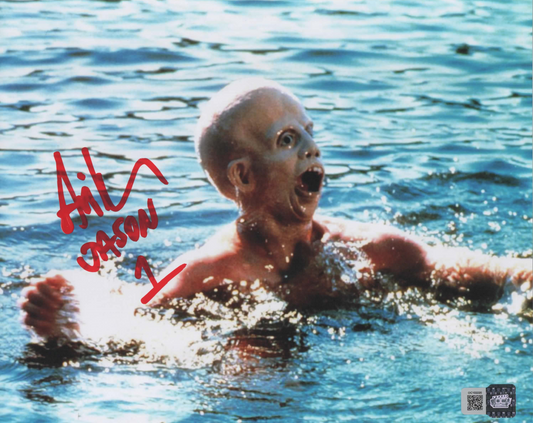 Ari Lehman signed 8x10 Friday the 13th Jason Voorhees Photo 1D