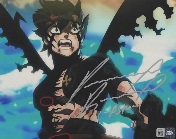 Dallas Reid signed 8x10 Black Clover Asta photo B