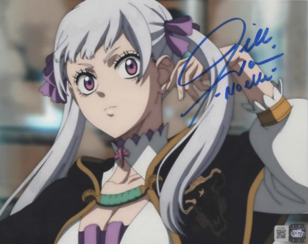 Jill Harris signed 8x10 Black Clover Noelle photo C