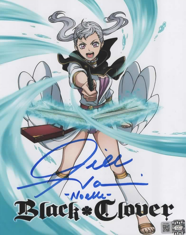 Jill Harris signed 8x10 Black Clover Noelle photo D