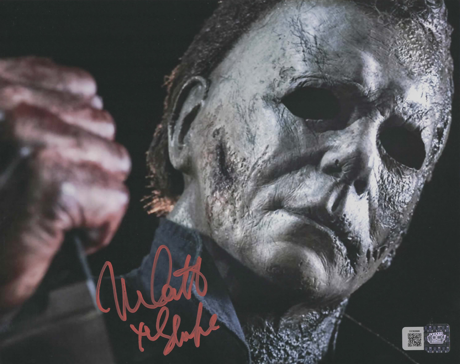 Nick Castle signed Halloween Michael Myers 8x10 Photo B – OC