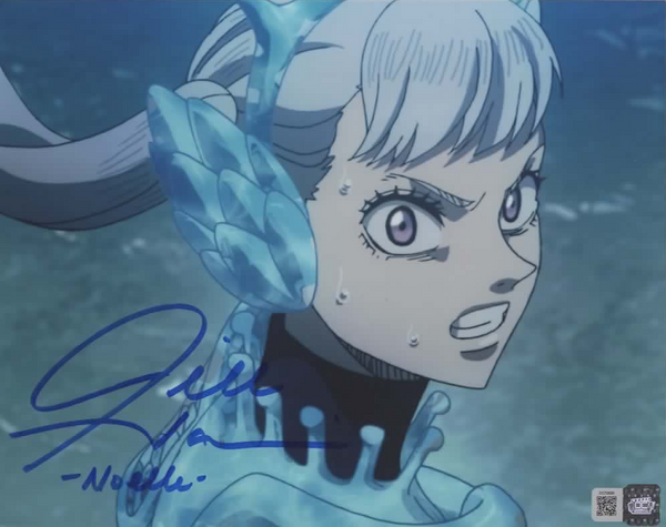 Jill Harris signed 8x10 Black Clover Noelle photo E