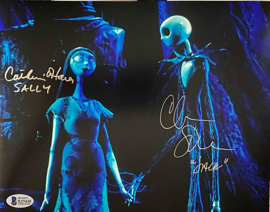 Chris Sarandon and Catherine O'Hara - Dual Signed Jack and Sally 8x10 Photo #2 The Nightmare Before Christmas