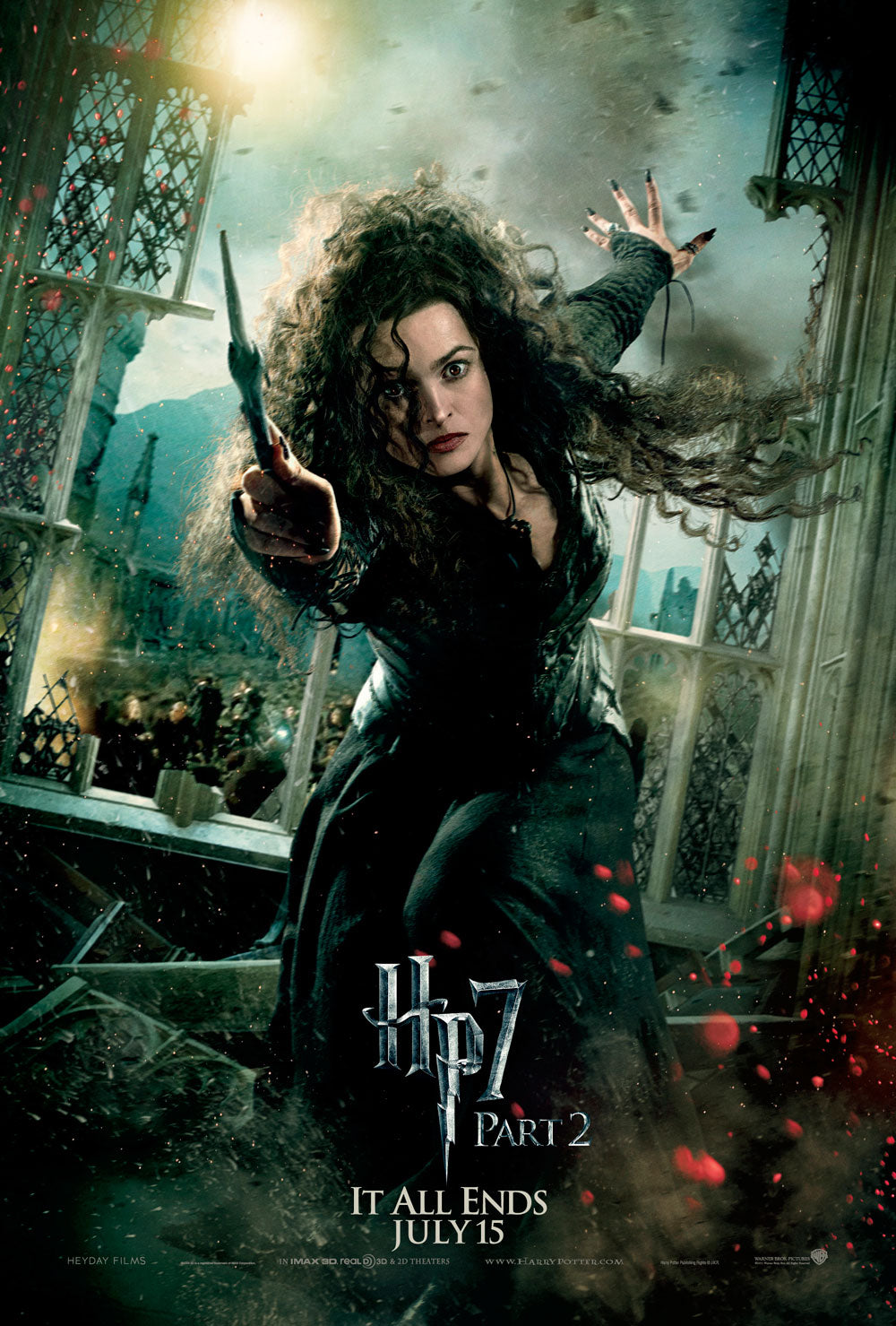 Helena Bonham Carter Signed Harry Potter 7 Part 2 Mini Movie Poster Photo (8x10, 11x17) Pre-Order